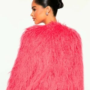 Wild Fable Pink Faux Fur Jacket